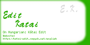 edit katai business card